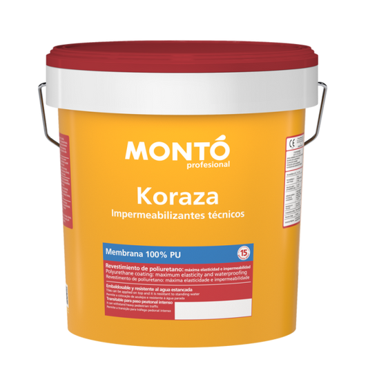 Membrana Impermeabilizante Koraza 100 PU Blanco MONTO | Elástica y Continua para Cubiertas