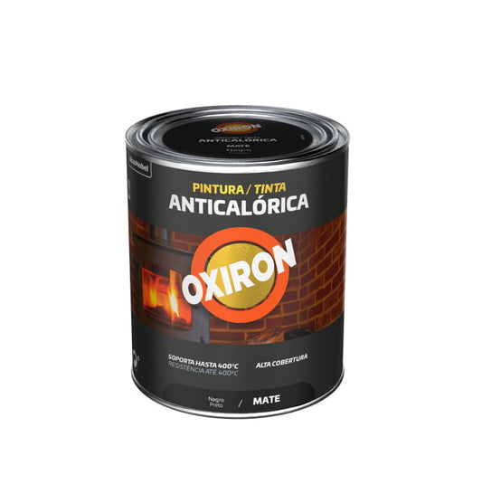 Peinture anti-chaleur intérieure noir mat Oxiron