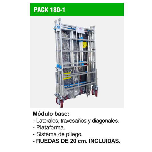 PACK-180-1 | Módulo base para andamio RAPIDO 180