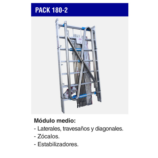 PACK-180-2 | Módulo medio para andamio RAPIDO 180