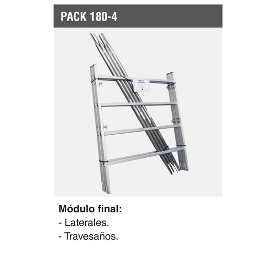PACK-180-4 | Módulo final para andamio RAPIDO 180