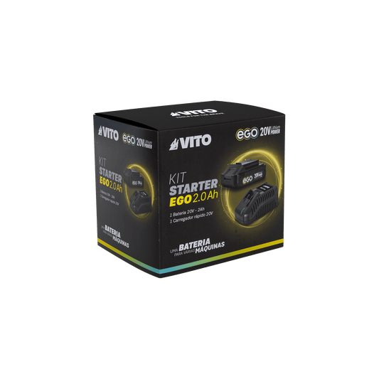 VITO Kit Starter Ego 2.0Ah: 1X Batería 20V 2Ah + Cargador Rápido