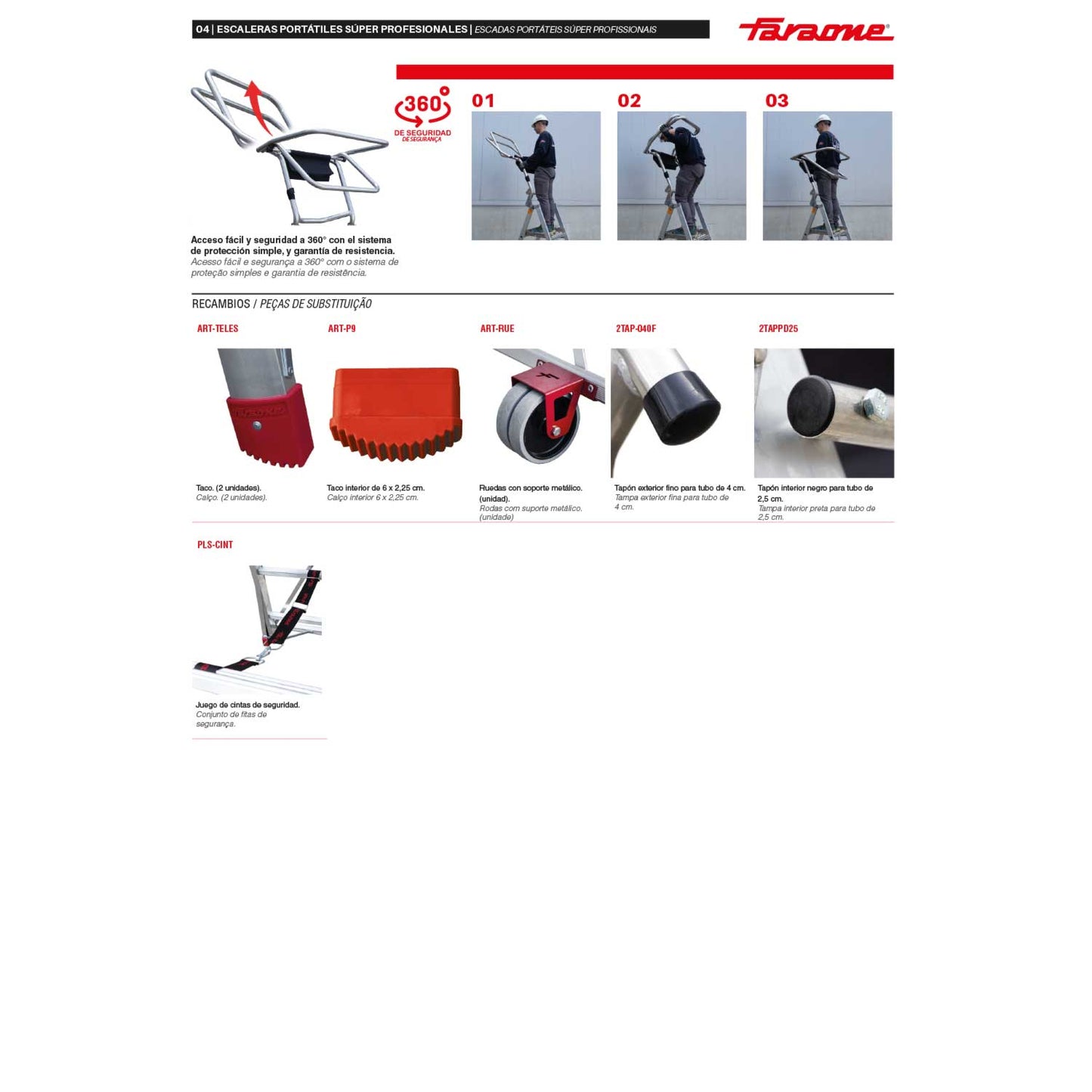PL-COMPACT | Escalera plegable con amplia plataforma de trabajo