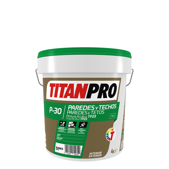 Peinture acrylique anti-moisissure Titan Pro P30