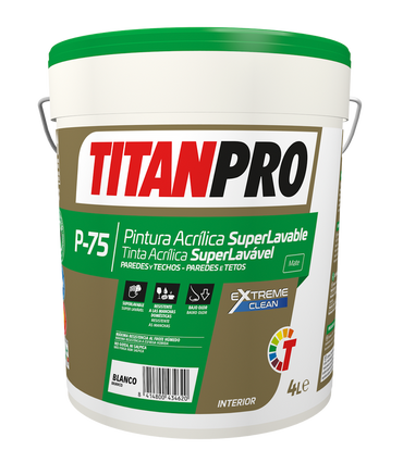 Peinture acrylique super lavable Titan Pro P75
