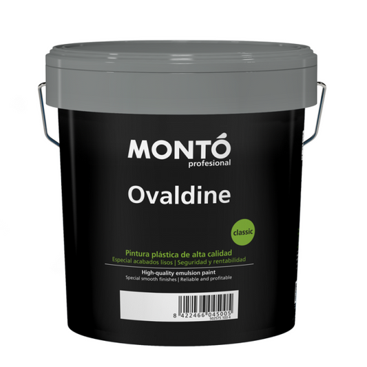Pintura Plástica Aterciopelada Ovaldine Velour Blanco MONTO | para Paredes y Techos de Interior