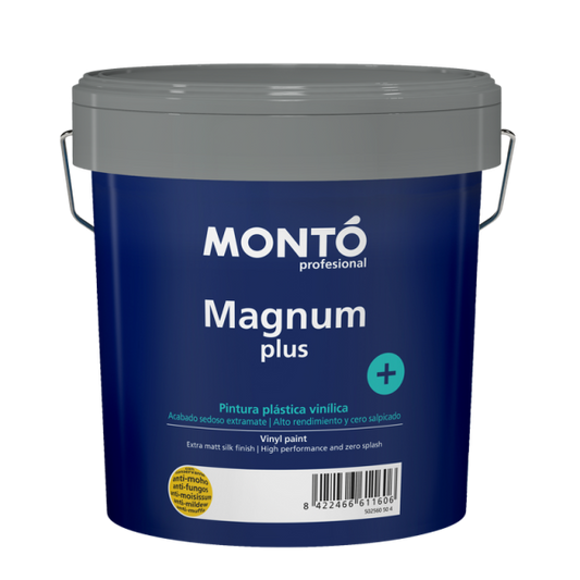 Pintura Plástica Magnum + Blanco MONTO | para Paredes y Techos de Interior