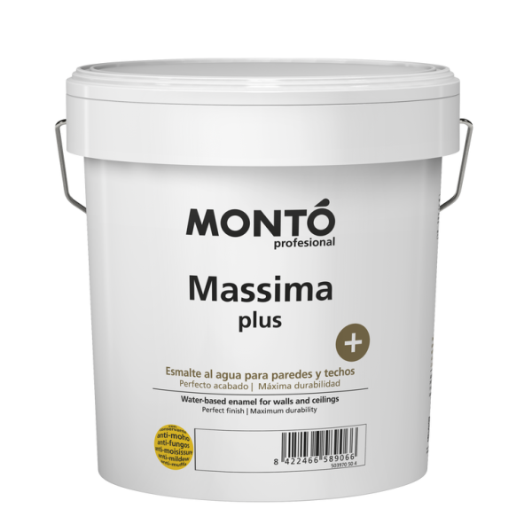 Pintura Plástica Massima + Blanco MONTO | para Paredes y Techos de Interior