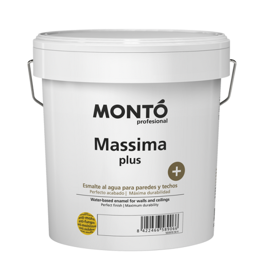 Pintura Plástica Massima + Blanco MONTO | para Paredes y Techos de Interior