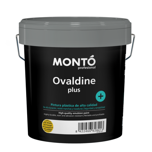 Pintura Plástica Ovaldine + Blanco MONTO | para Paredes y Techos de Interior