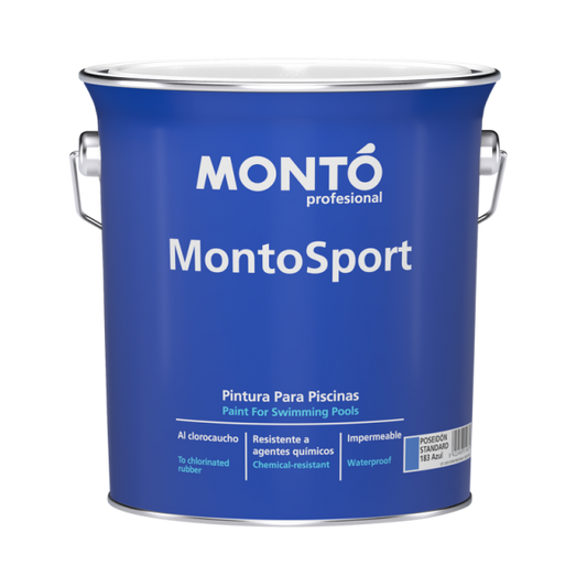 Pintura para Piscinas Poseidón Clorocaucho MONTO | Resistente al Agua Clorada y a la Exposición Solar