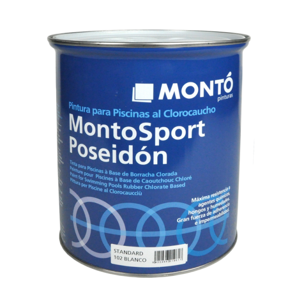 Pintura para Piscinas Poseidón Plus Clorocaucho Azul MONTO | Resistente al Agua Clorada y a la Exposición Solar
