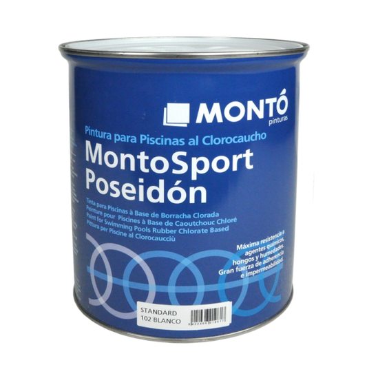 Pintura para Piscinas Poseidón Plus Clorocaucho Azul MONTO | Resistente al Agua Clorada y a la Exposición Solar