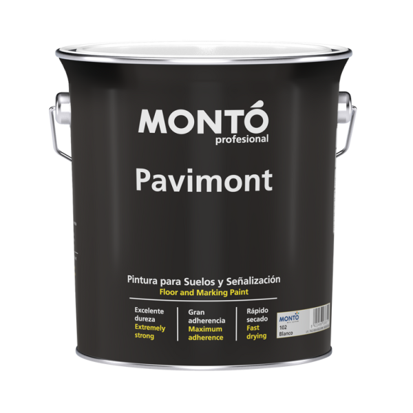 Pintura para Suelos Pavimont Amarillo Señalización MONTO | para Garajes, Naves y Hormigón