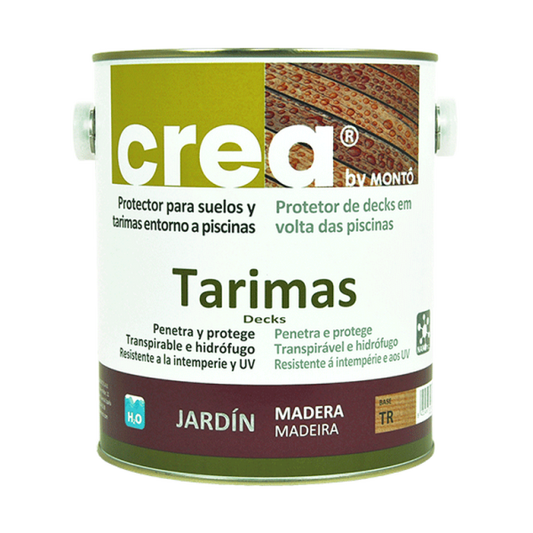 Protector Antideslizante para Tarimas Crea Incoloro MONTO | Resistente a la Humedad, los Rayos UV y el Desgaste