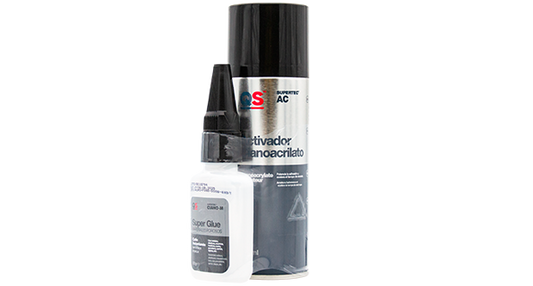 QS Acelerante Activador + Pegamento Cianocrilato 50 gr