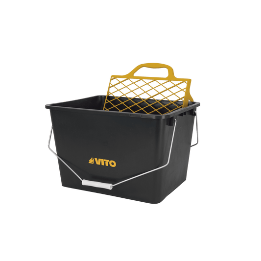 Cubo con Rejilla 16 Litros VITO VIBPG16