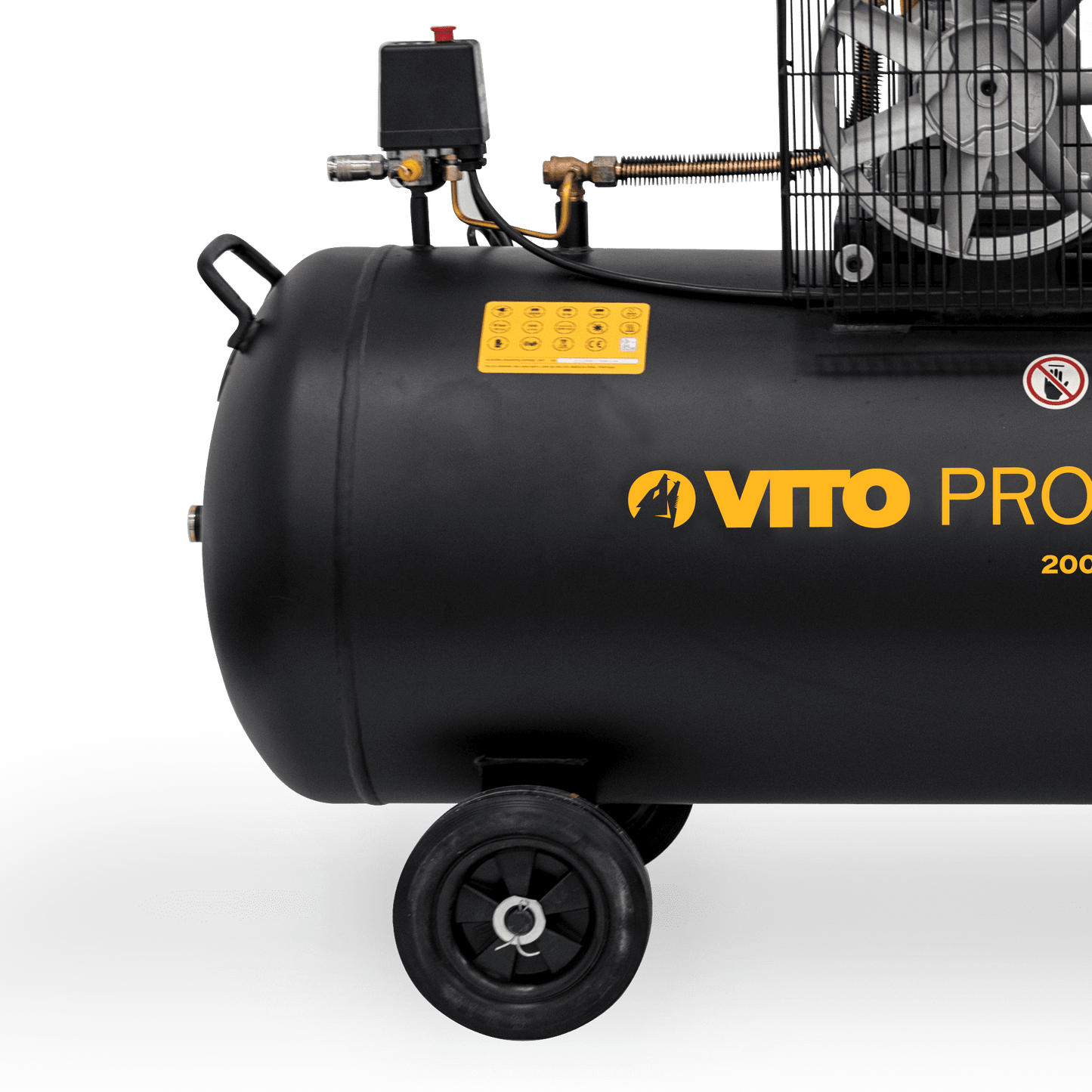 Kompressor mit Riemen 200L10bar 4CV VITO
