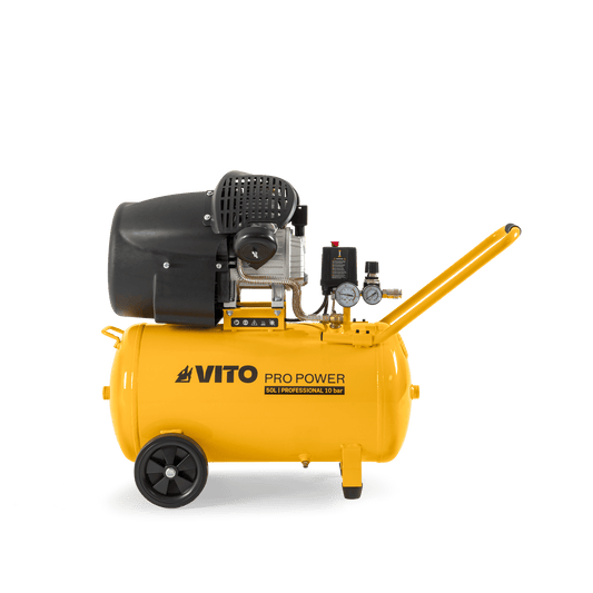 Compresor con Aceite de Doble Cilindro 50LT 10 Bar 3.0HP VITO VICODC50