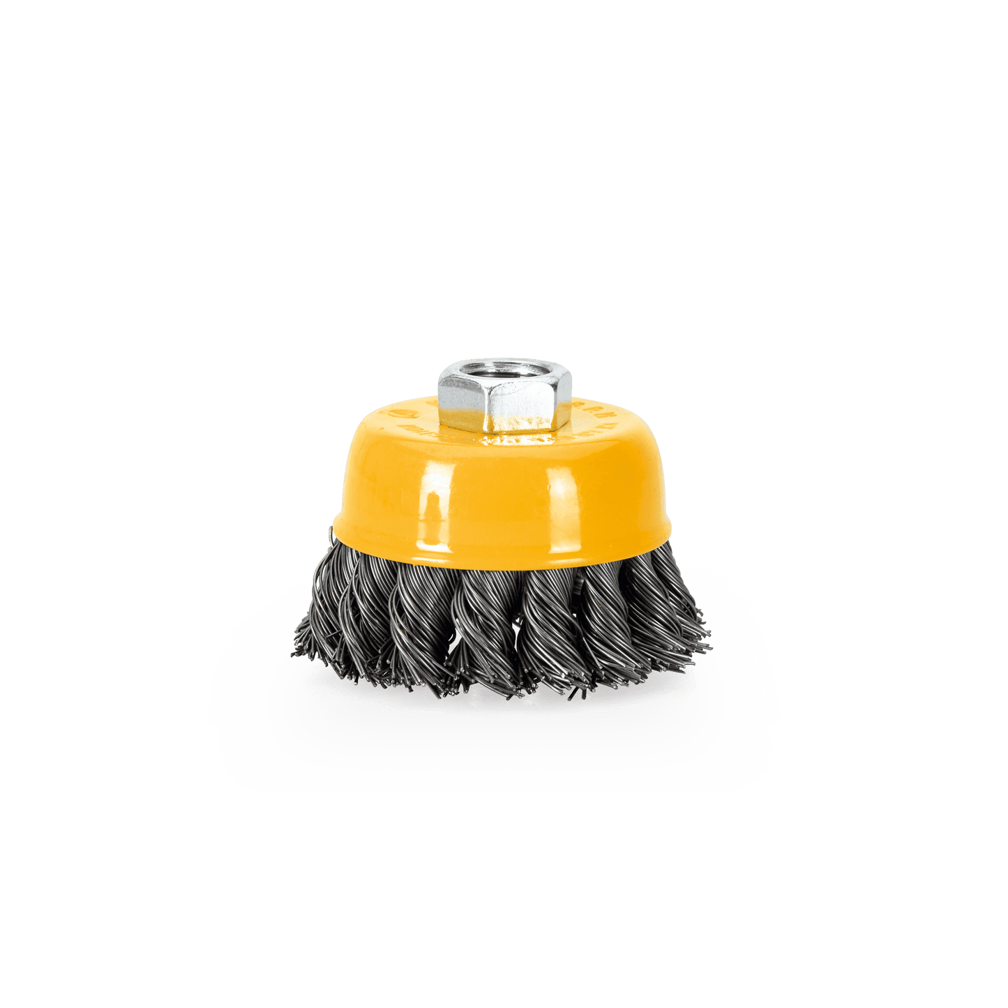 CEPILLO METÁLICO DE COPA TRENZADO 70MM M14