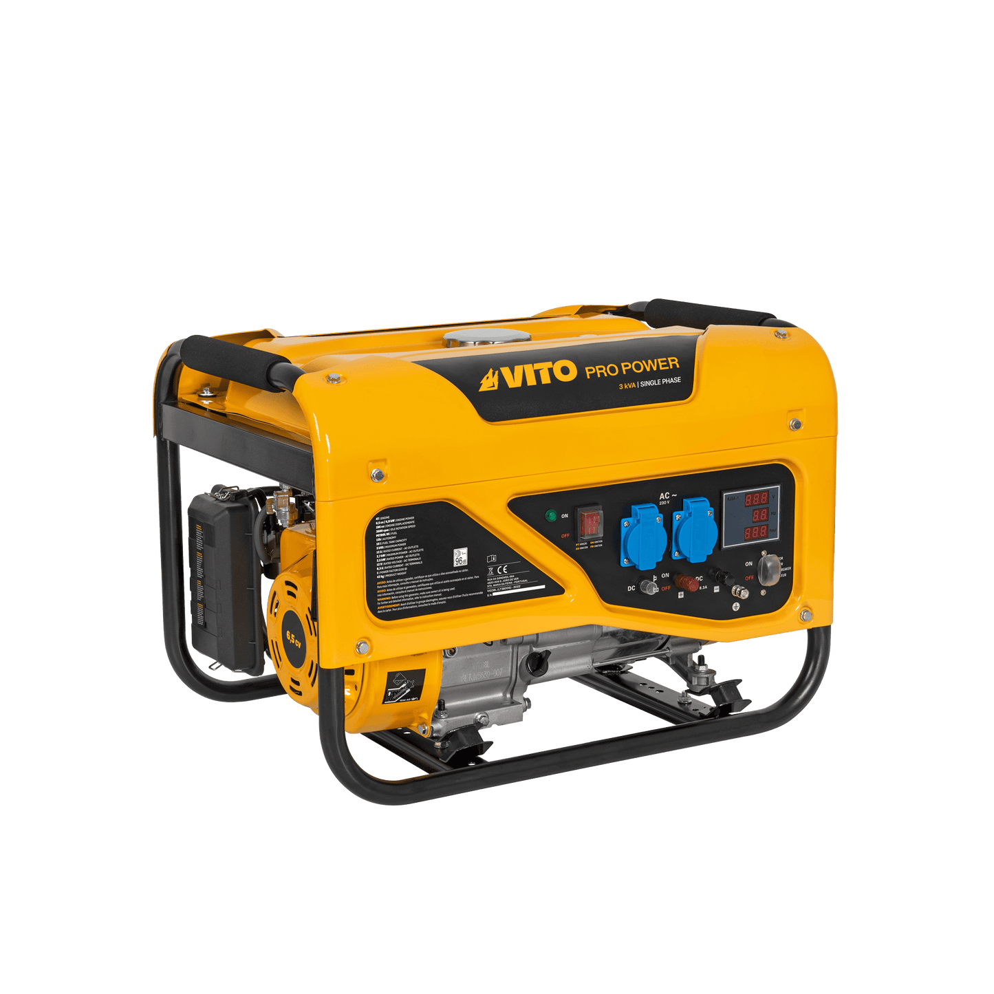 GENERADOR MONOFASICO 3KVA 2500w 6,5cv 196cc
