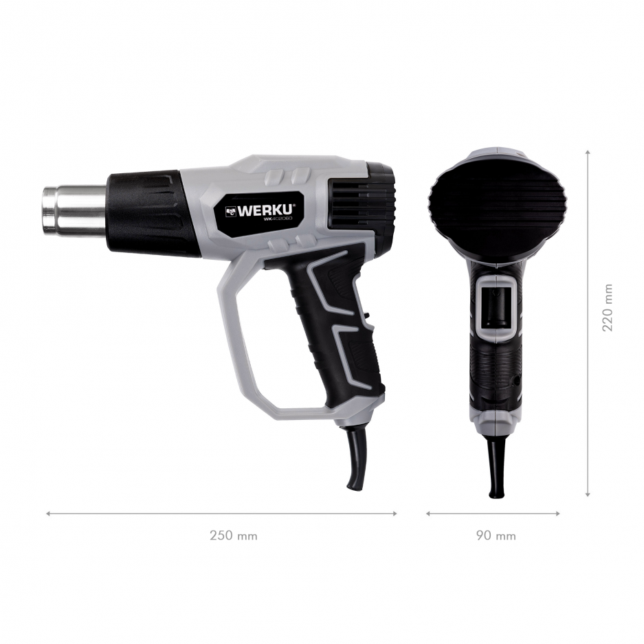 Pistola Aire Caliente 2000W Werku WK402060