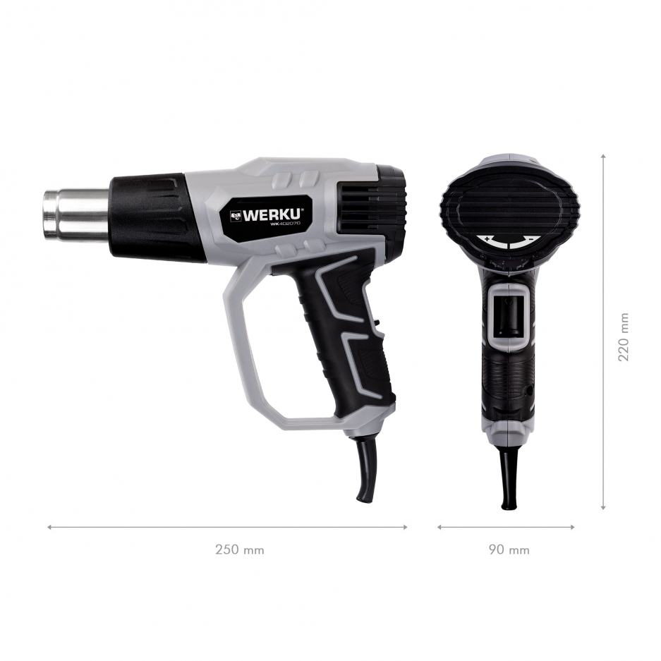 Pistola Aire Caliente 2000W Werku WK402070