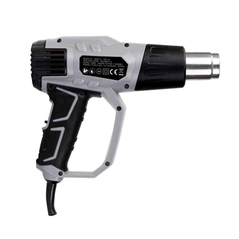 Pistola Aire Caliente Digital 2000W Werku WK402080