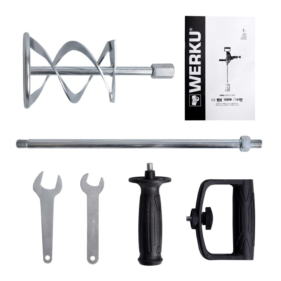 Mezclador de Pintura 1050W Werku Wk403140