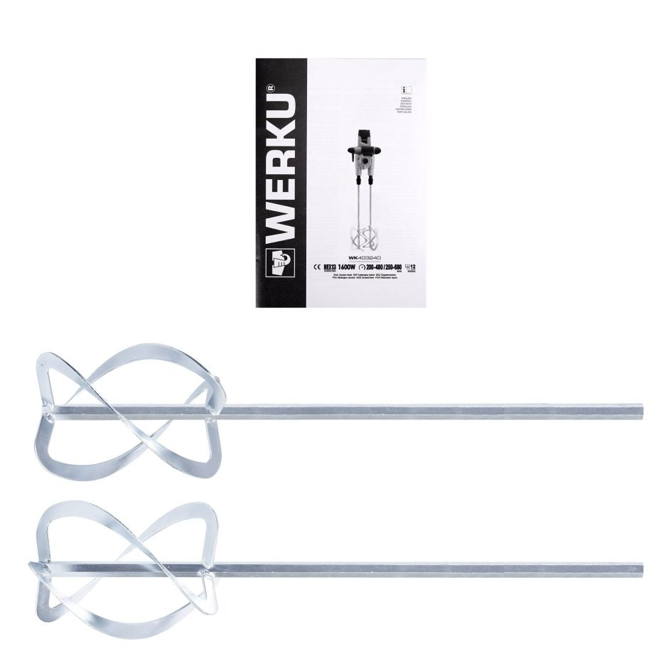 Mezclador De Pintura Doble Werku Wk403240