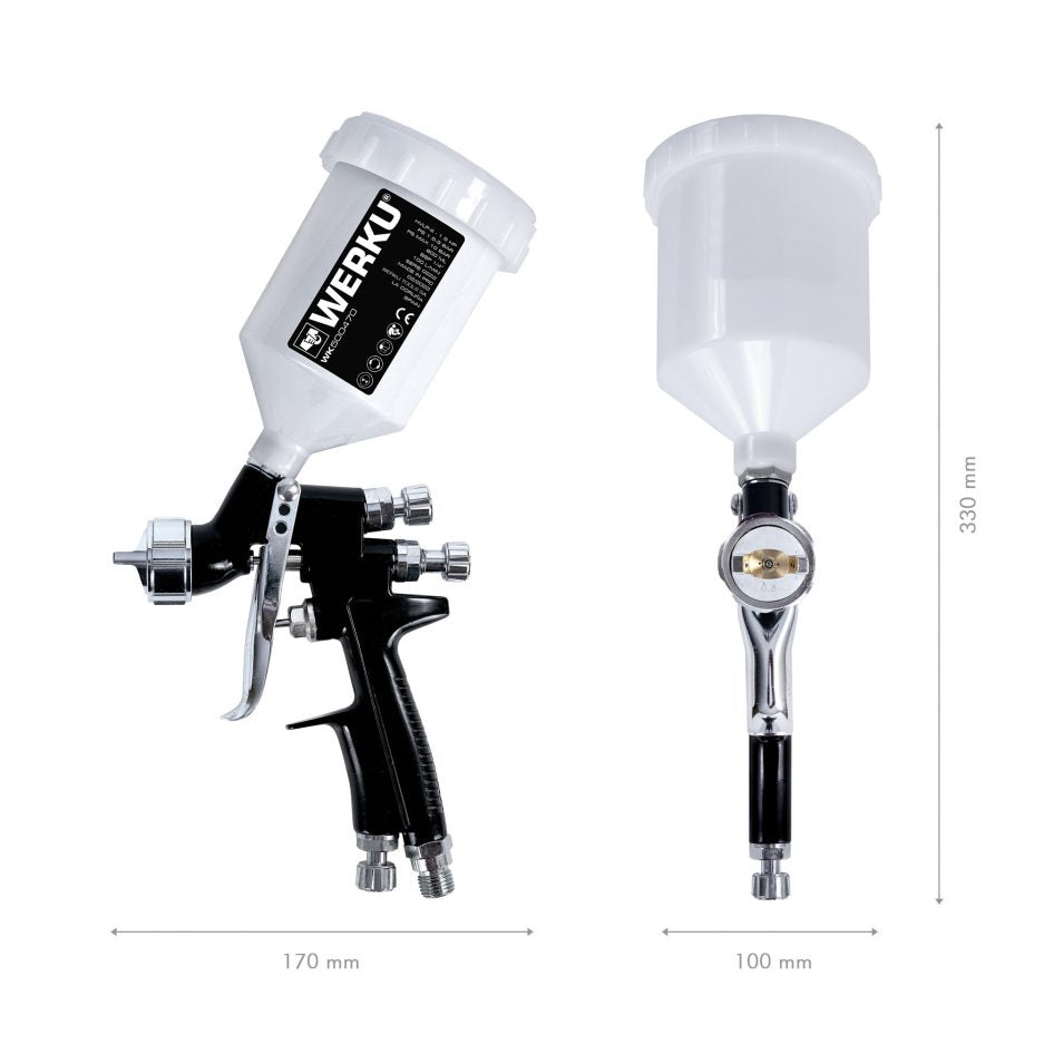 Pistola Pintar Gravedad 600 ML Werku WK500470