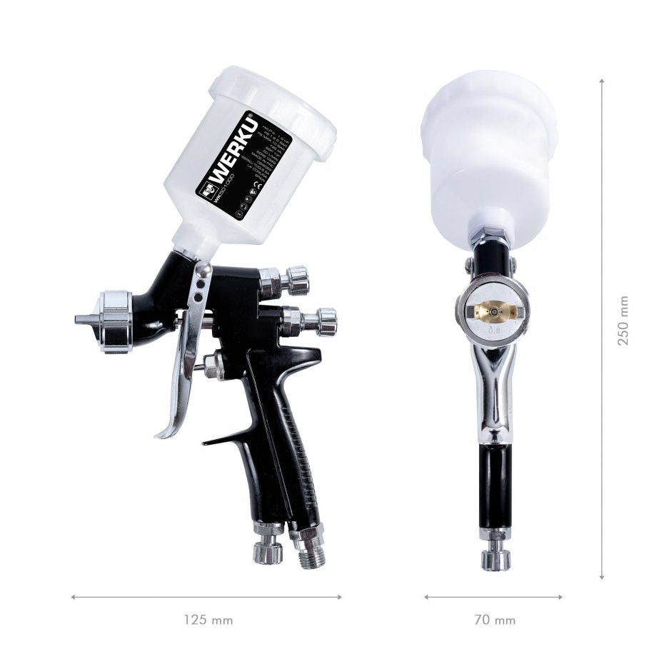 Pistola Pintar Gravedad 125 ML Werku WK501000
