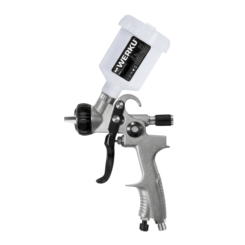 Werku WK501660 Pistola Pintar Gravedad HVLP-II para Retoques 200 ml