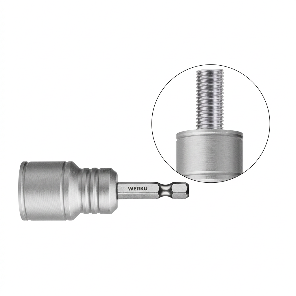 Werku WK602700 Portallave para Varilla Roscada 6 mm Magnético