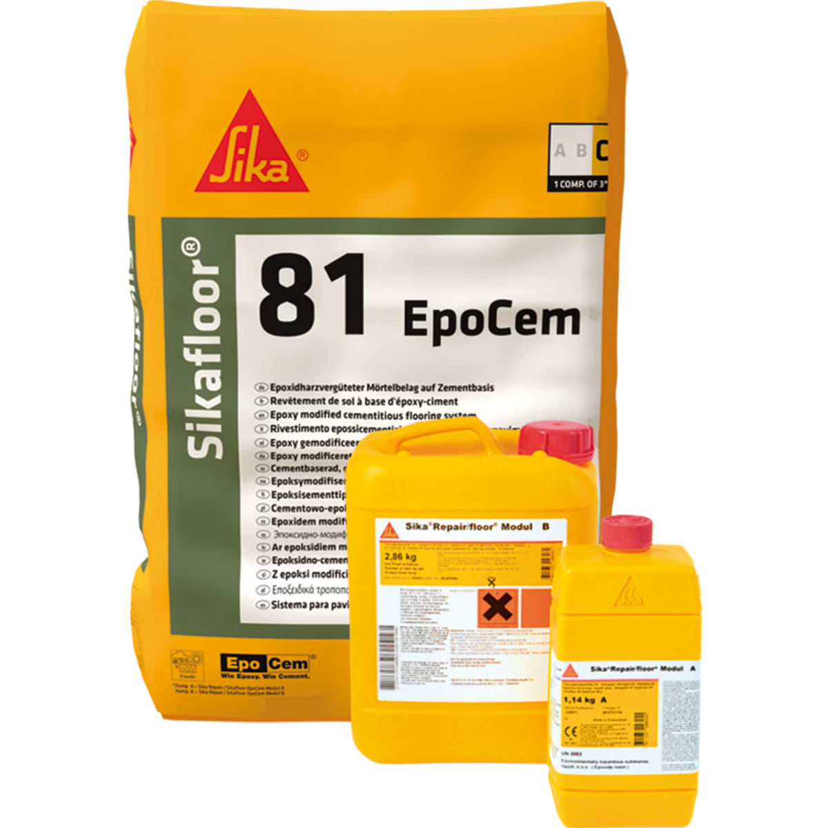 Sika Sikafloor-81 EpoCem mortero epoxi-cemento autonivelante, lote 23 kg