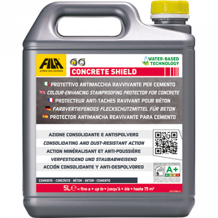 Rangée de bouclier en béton