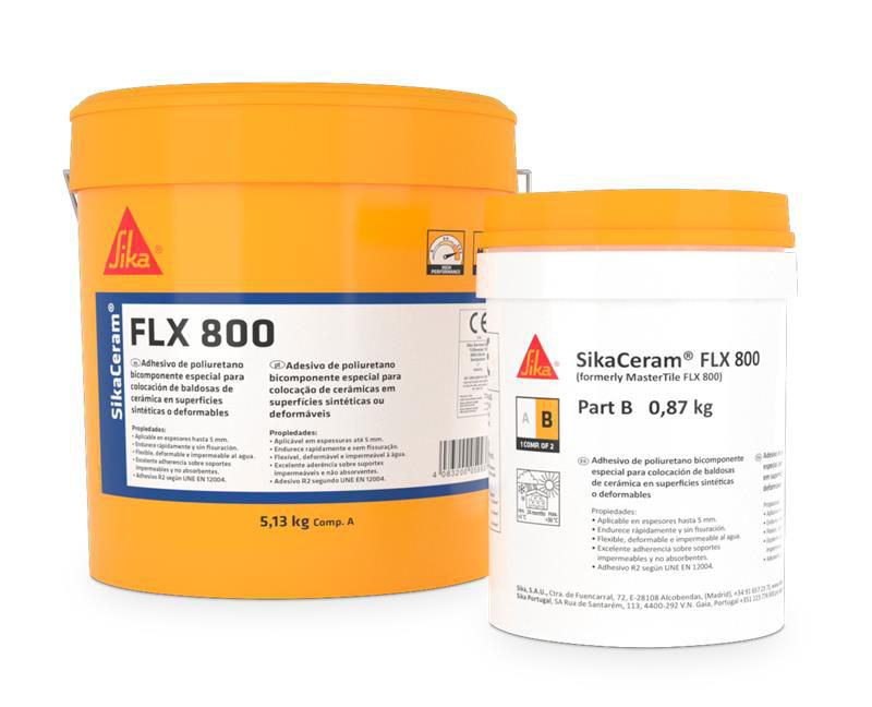 Sika SikaCeram FLX 800 adhesivo de poliuretano bicomponente para cerámica