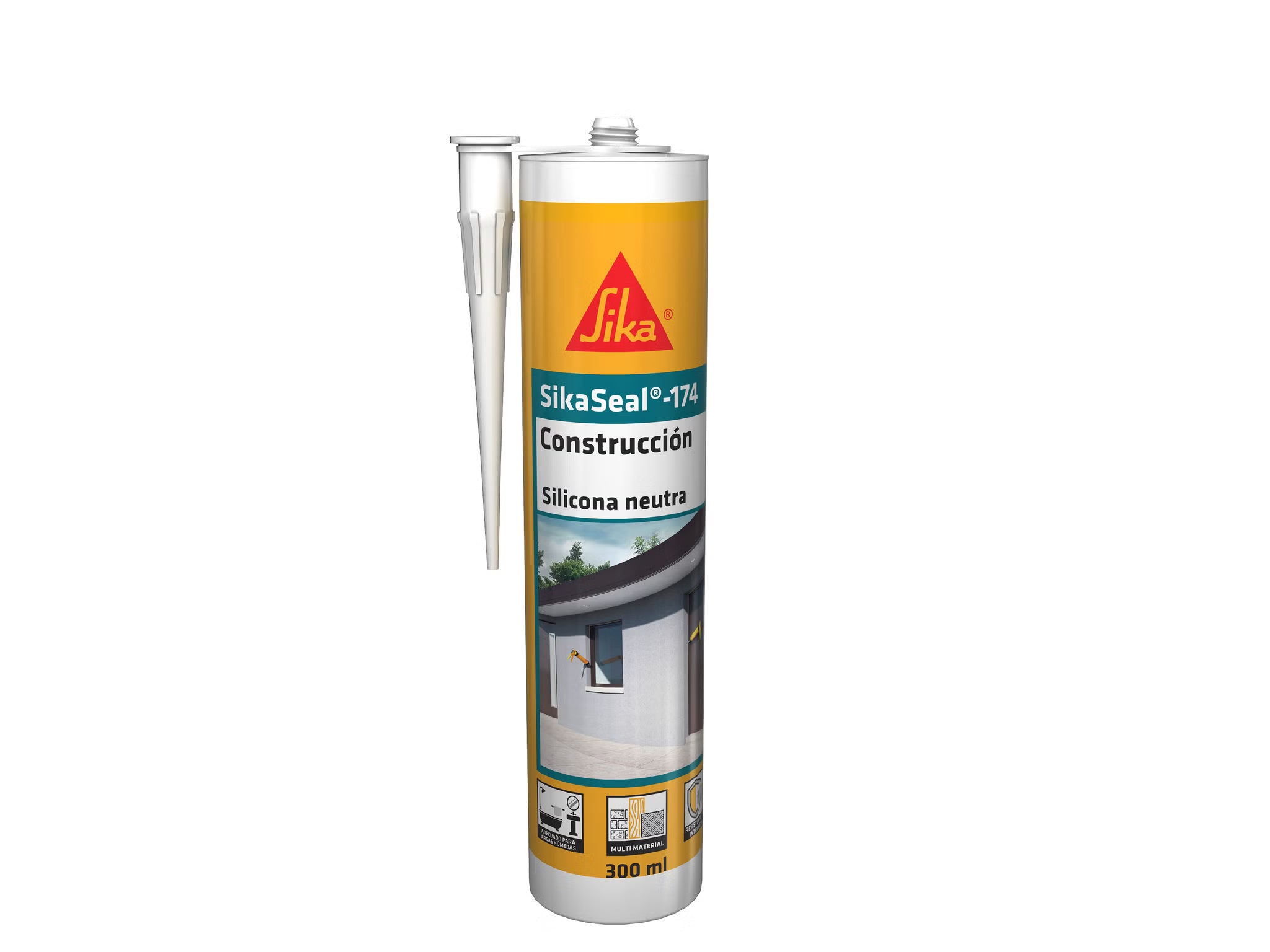 Sika SikaSeal-174 silicona neutra para ventanas en cartucho de 300 ml