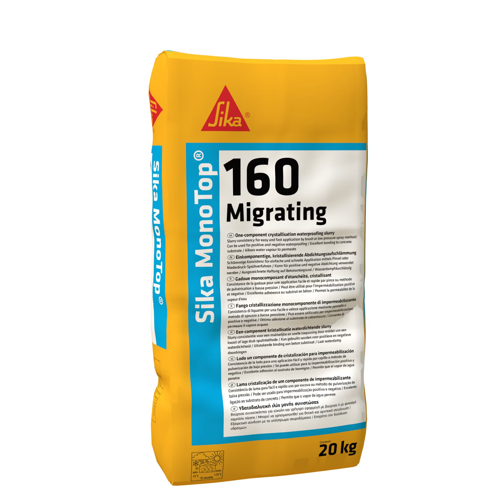 Sika MonoTop-160 Migrating mortero impermeabilizante por cristalización en saco