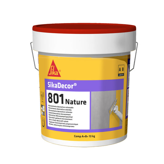 Sika SikaDecor-801 Nature microcemento bicomponente en lote de 13 kg