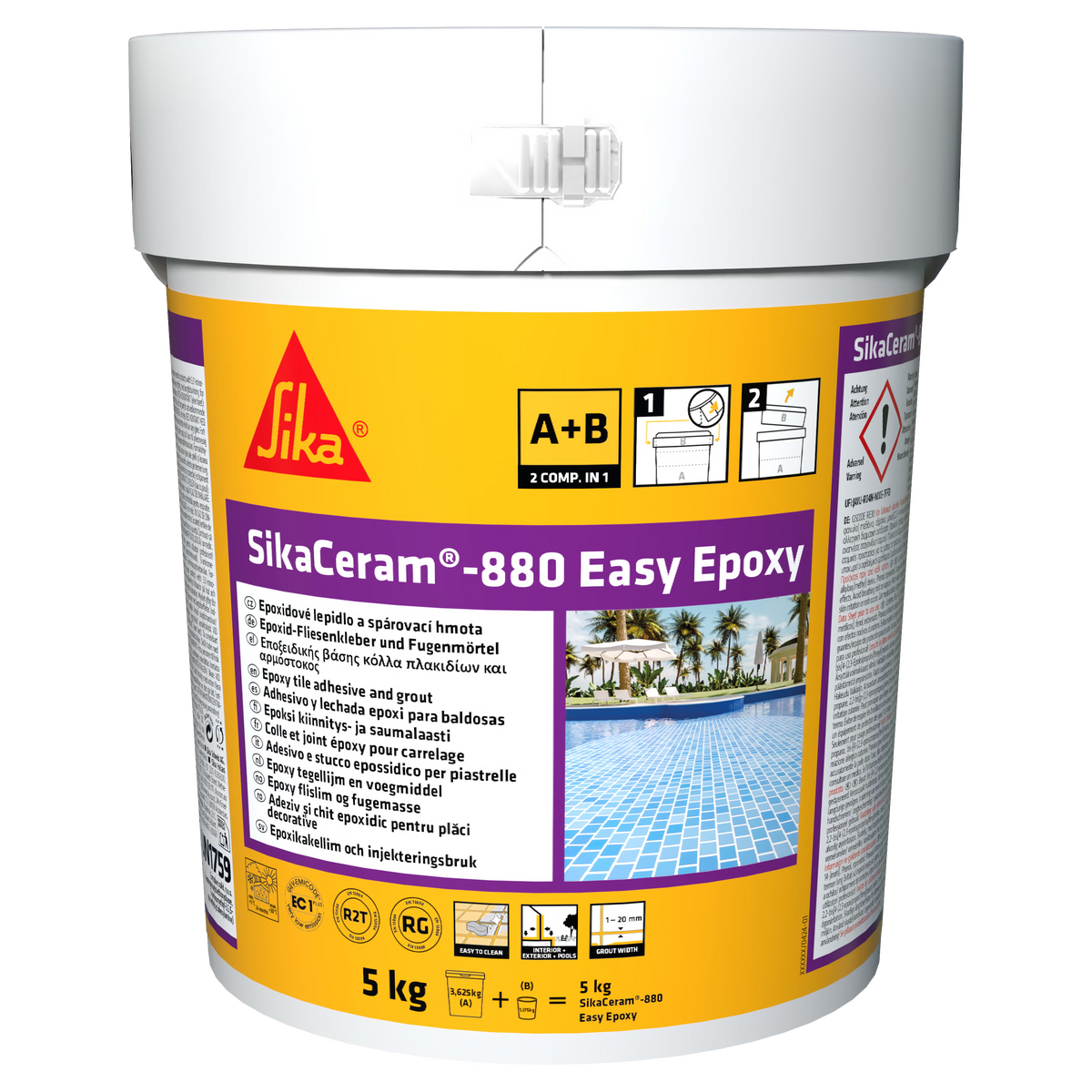 Sika SikaCeram-880 Easy Epoxy rejuntado epoxi blanco en lote de 5 kg