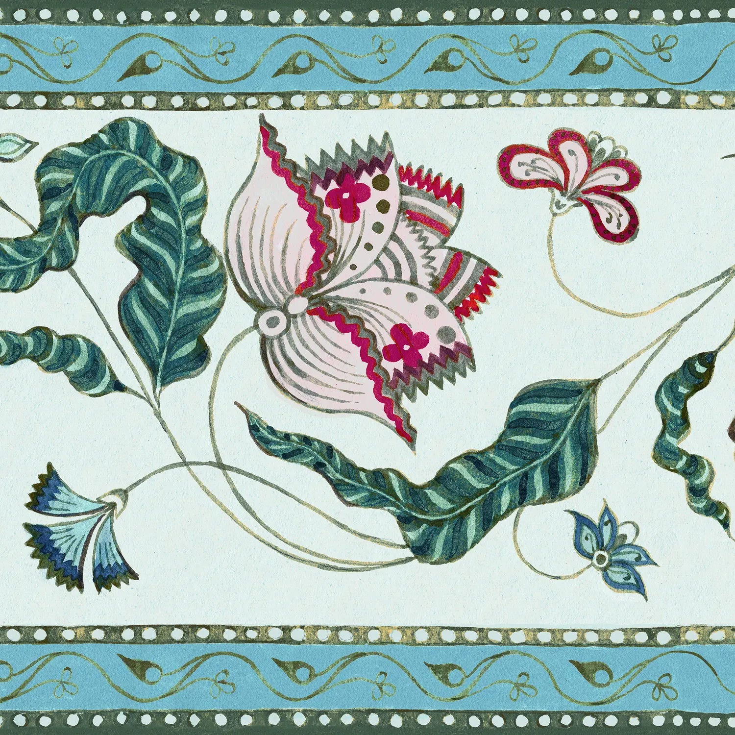 Frise Indienne FIN02 — papel pintado Ressource Antoinette Poisson