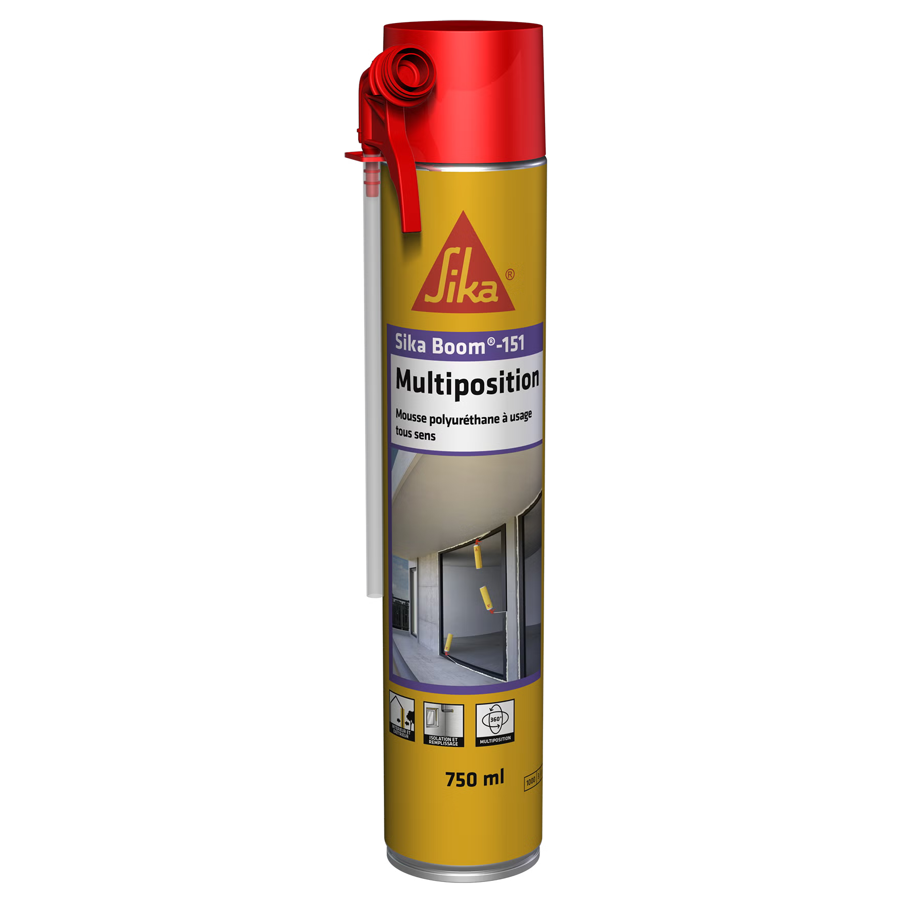 Sika Boom-151 Multiposition espuma de poliuretano en aerosol de 750 ml
