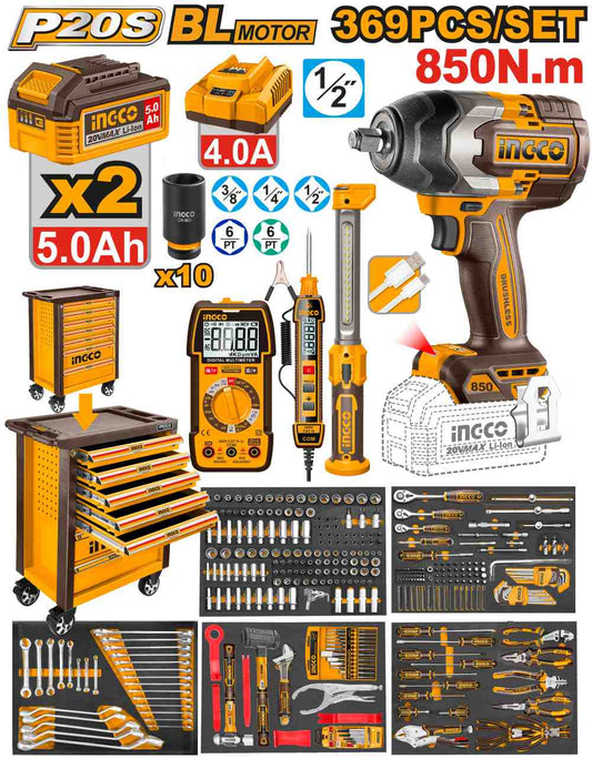 Carro Taller 369 Pcs INGCO