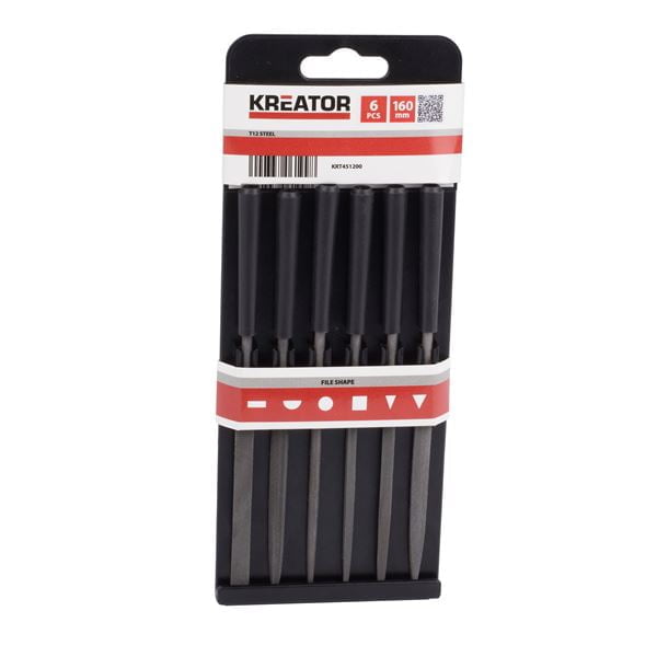 Lot de 6 limes aiguilles lame 80Mm