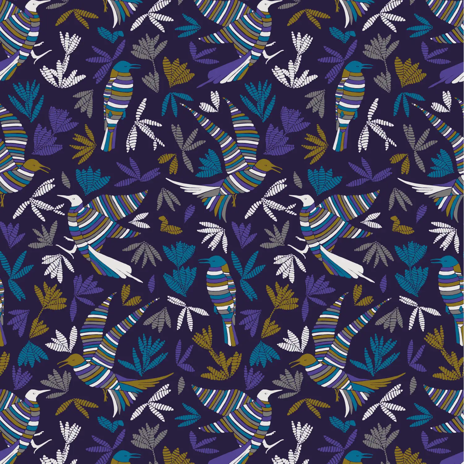 La Ronde Des Oiseaux LRDO01 — papel pintado Ressource Forestine