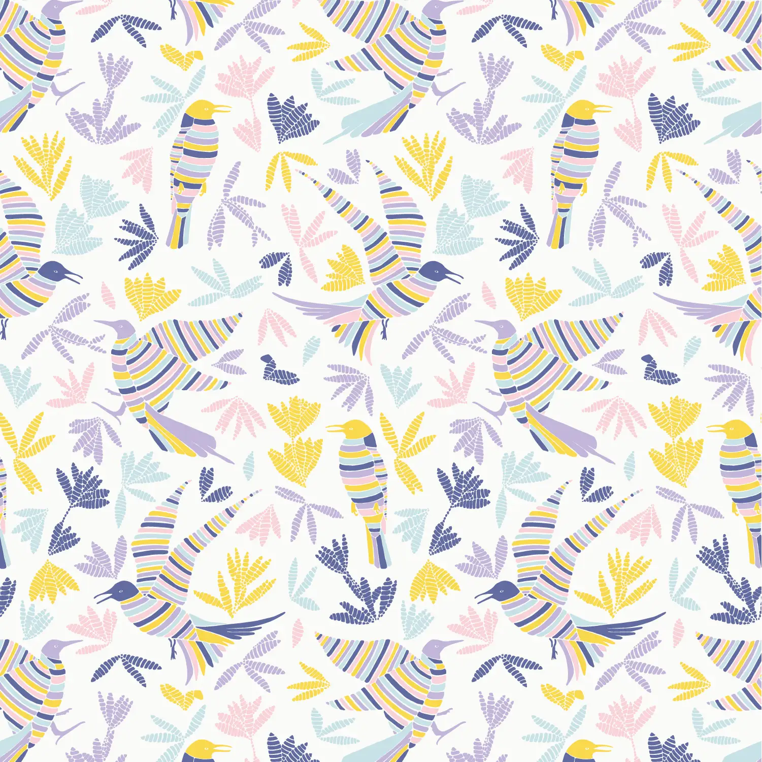 La Ronde Des Oiseaux LRDO03 — papel pintado Ressource Forestine