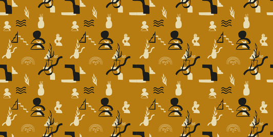 Picto Ocre PICTO03 — papel pintado Ressource Madi