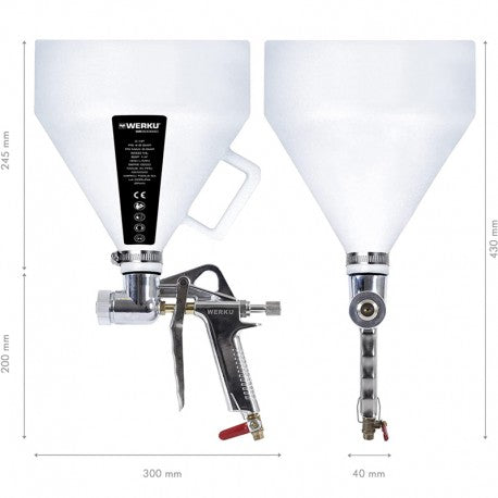 Gotelé Schwerkraft-Lackierpistole WK500660