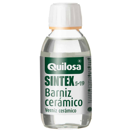 Quilosa Sintex S-19 — Barniz Cerámico Brillante Transparente Autonivelante Manualidades 125 ml
